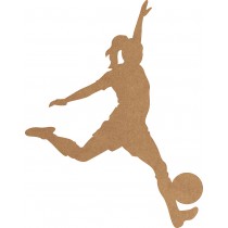 Silhouet voetbal 18,5x25 cm - MDF - Silhwood