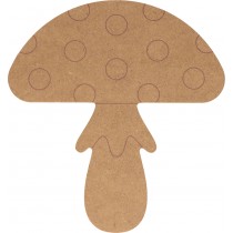 Silhouet paddenstoel 10x15 cm - MDF - Silhwood