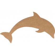 Silhouet dolfijn 15x25 cm - MDF - Silhwood