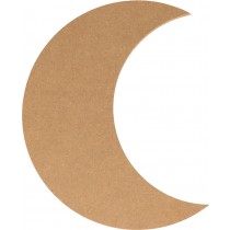 Silhouet maan 11,5x15 cm - MDF - Silhwood