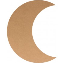 Silhouet maan 19,5x25 cm - MDF - Silhwood