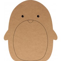 Silhouet pinguïn 22x25 cm - MDF - Silhwood