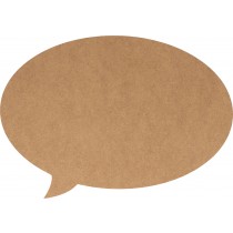 Silhouet tekstballon 10x25 cm - MDF - Silhwood