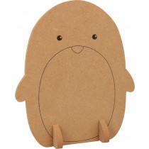 Silhouet 3D pinguïn 17,5x20 cm - MDF - Silhwood