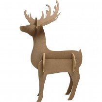 Silhouet 3D hert 66,5x102 cm - MDF - Silhwood