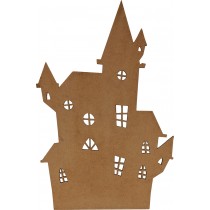 Silhouet kasteel 16x25 cm - MDF - Silhwood