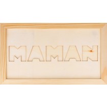 Cadre passe-partout bois maman 28x16 cm - Artemio