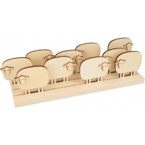 Kit houten silhouetten schapen - Artemio