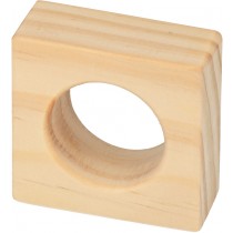 6 houten servetringen 5 cm - Artemio