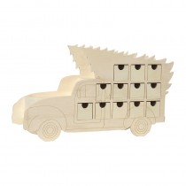 Adventskalender wagen 40x22,5x10,5 cm - Artemio