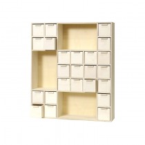 Adventskalender 3 nissen 40x34x8 cm - Artemio