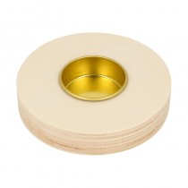 Houten kaarsenhouder rond  10 cm - Artemio