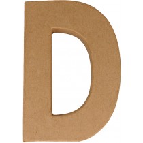 Letter D papier maché 15 cm - Artemio