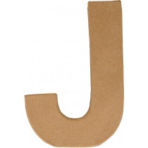 Letter J papier maché 15 cm - Artemio