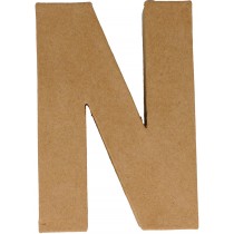 Letter N papier maché 15 cm - Artemio