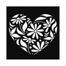 Hart sjablon 30x30 cm - Artemio