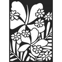 Bloemen sjabloon 21x29.7 cm - Artemio
