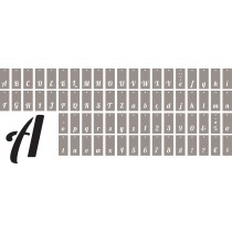 70 alfabet sjablonen - Artemio