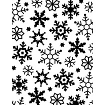 Embossing matrijs sneeuwvlokken 10x15 cm - Artemio