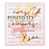 Layered stencils scroll text - Sizzix