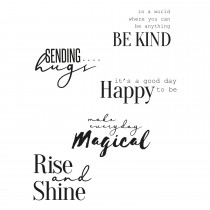 Clear stamps sunnyside 9- Sizzix
