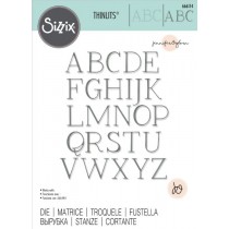 Thinlits die Elegant capitals - Sizzix