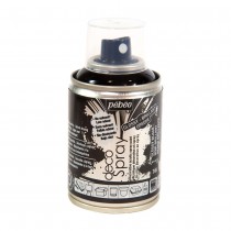 Verf zwart - acryl glanzend in spuitbus- 100 ml - Pébéo