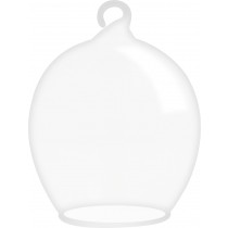 2 cloches en verre 9 cm  - Artemio