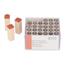 Stempels alfabet 1 cm - hout - Artemio