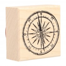 Stempel kompas 45x45 mm - hout - Artemio