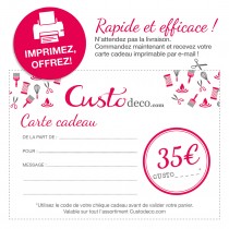 Afdrukbare Custodeco cadeaubon 35 €
