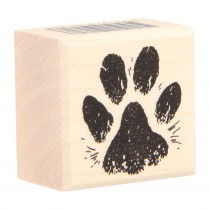 Stempel hond 31x31 mm - hout -Artemio
