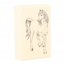 Stempel paard 45x70 mm -hout - Artemio