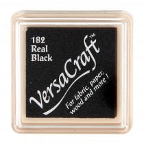 Stempelkussen real black mini Versacraft - Tsukineko