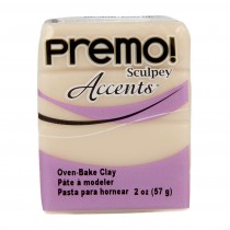 Premo accents white translucent - klei 57 gr - Sculpey