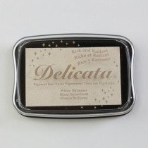Stempelkussen Delicata  white shimmer - Tsukineko