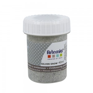 Relief poeder silver snow transparant - 40 ml - Artemio
