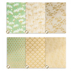 12 vellen Nepalees papier goud folie  - Artemio