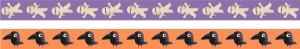2 masking tapes Halloween - 15 mm x 5 m - Artemio