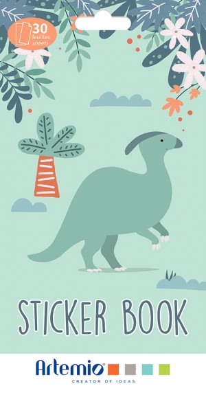Stickerboek dino - Artemio