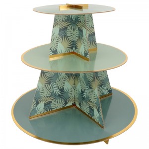 Cupcake standaard jungle 33,5x29 cm hout - Artemio