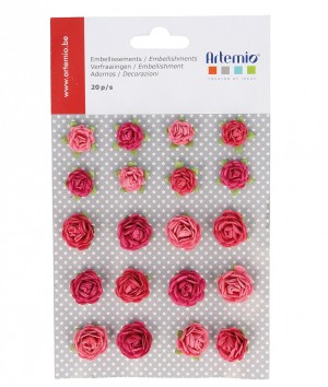 20 rozen rood papier - Artemio