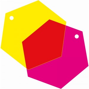 4 acryl silhouetten fluo 5,8x5 cm- Artemio