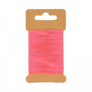 Fluorescerend roze gewaxt katoendraad 10 m - Artemio