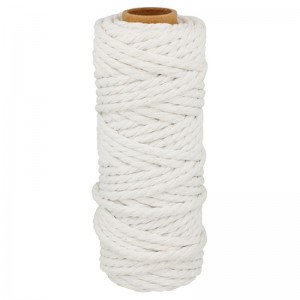 Wit katoenen koord 25 m x 6 mm - Artemio