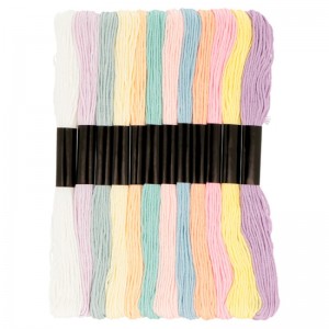 12 pastel katoenen draden 8 m - Artemio