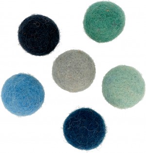 12 pompons gevilte wol 2,5 cm - Artemio