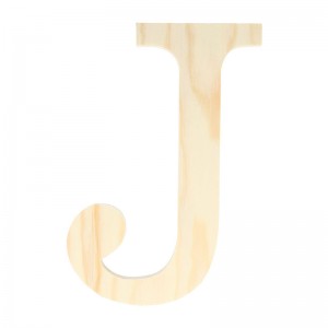 Letter J - 19 cm - hout - Artemio
