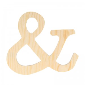 Letter & - 11.5 cm - hout - Artemio