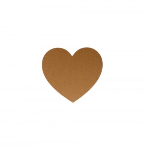 Silhouet hart - 15x13 cm - MDF - Silhwood